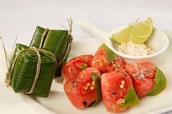 Độc đáo món nem bưởi đặc sản chay của Tây Ninh làm từ vỏ bưởi