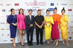 Rộn ràng thảm đỏ họp báo Vòng Bán kết toàn quốc Hoa hậu Việt Nam 2020