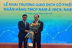 Ngân hàng Nam Á niêm yết cổ phiếu trên sàn HNX