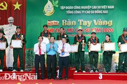 Hội thi Bàn tay vàng khai thác mủ cao su năm 2020
