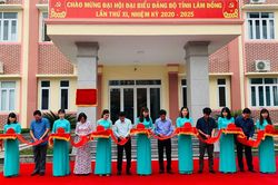 Đạ Tẻh: Khánh thành công trình chào mừng Đại hội Đảng bộ tỉnh Lâm Đồng lần thứ XI