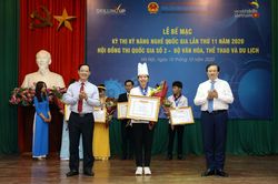 290 thí sinh đoạt huy chương và chứng chỉ nghề tại thi Kỹ năng nghề quốc gia 2020