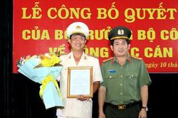 Thượng tá Nguyễn Nhật Trường làm Phó Giám đốc Công an An Giang
