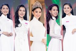 Top 59 Hoa hậu Việt Nam diễn áo dài, fan than thở: 'Xinh đều nên khó tìm ứng viên nổi bật'