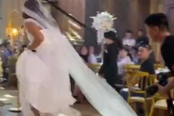'Cô dâu vạm vỡ' xông vào cướp rể trước mặt quan khách, sự thật phía sau khiến ai cũng ngỡ ngàng