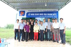Petrolimex Bình Thuận tặng nhà Đại đoàn kết cho hộ nghèo tại xã Hàm Minh