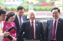 Tổng Bí thư, Chủ tịch nước dự phiên khai mạc Đại hội Đảng bộ TP Hà Nội