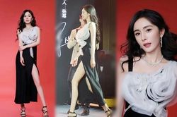 Dương Mịch mặc váy xẻ cao 'bất tận', xóa tan tin đồn xích mích Triệu Vy