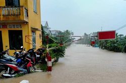 Mưa lũ lớn, ngành đường sắt tạm dừng chạy tàu tuyến Hà Nội-Đông Hà