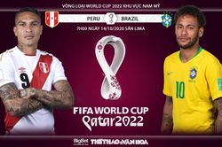 Soi kèo nhà cái Peru vs Brazil. Vòng loại World Cup 2020 khu vực Nam Mỹ