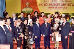 Phát biểu của đồng chí Trần Quốc Vượng, Ủy viên Bộ Chính trị, Thường trực Ban Bí thư tại Đại hội đại biểu Đảng bộ tỉnh Tuyên Quang lần thứ XVII