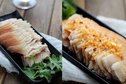 Thịt ba chỉ luộc sốt tỏi làm nhanh, dễ ăn