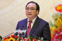Ông Hoàng Trung Hải dự khai mạc Đại hội Đảng bộ Bình Định