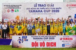 SLNA vô địch giải BĐ Thiếu niên lần thứ 3 liên tiếp