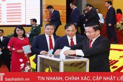 Bầu Ban Chấp hành Đảng bộ Hà Tĩnh lần thứ XIX nhiệm kỳ 2020 - 2025