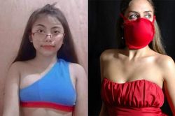 Nội y và những tác dụng không tưởng: Lấy áo ngực làm khẩu trang, biến quần chíp thành croptop