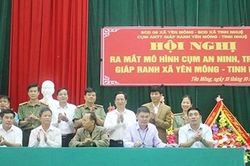 Ra mắt mô hình Cụm ANTT giáp ranh 'Yên Mông - Tinh Nhuệ'