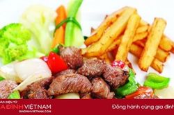 Cuối tuần làm món bò lúc lắc khoai tây chiên chiêu đãi cả nhà