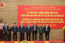 Thêm 400 triệu USD vốn ngoại đổ vào Nghệ An