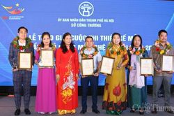 90 sản phẩm đạt giải cuộc thi 'Thiết kế mẫu sản phẩm thủ công mỹ nghệ Hà Nội năm 2020'