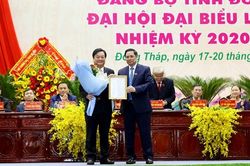 Công bố quyết định nhân sự tại Đại hội Đảng bộ tỉnh Đồng Tháp