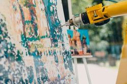 Robot hợp sức… vẽ tranh cùng họa sĩ