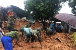 Kinh hãi hiện trường vụ sạt lở đất khiến 22 cán bộ, chiến sĩ ở Quảng Trị mất tích