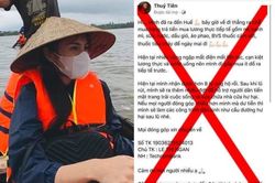 Mạo danh ca sĩ Thủy Tiên kêu gọi tiền ủng hộ miền Trung