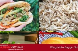 Cách làm bánh mì gà xé đổi vị bữa sáng