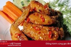 Cánh gà chiên nước mắm vị đậm đà, ngon khó cưỡng