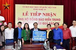 Tiếp nhận gần 3 tỷ đồng ủng hộ người dân vùng lũ