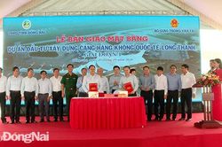 Bàn giao mặt bằng giai đoạn 1 cho dự án Cảng hàng không quốc tế Long Thành