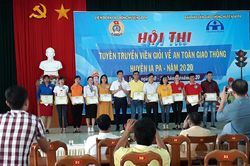 Ia Pa: 75 thí sinh thi tuyên truyền viên an toàn giao thông giỏi
