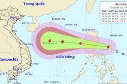 Áp thấp nhiệt đới mạnh lên thành bão, đi vào Biển Đông và liên tục tăng cấp