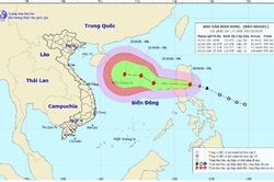Sáng 21/10, bão Saudel vào Biển Đông, khả năng mạnh thêm