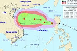 Dự báo thời tiết: Tin bão trên Biển Đông (cơn bão số 8)