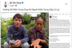 Bà Tân Vlog và con trai ủng hộ miền Trung 50 triệu đồng qua tài khoản của Thủy Tiên