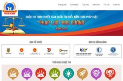 Bắt đầu diễn ra cuộc thi tìm hiểu pháp luật trực tuyến 'Pháp luật với mọi người'