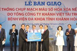Khatoco tài trợ máy DSA trị giá gần 29 tỷ đồng cho Bệnh viện Đa khoa tỉnh Khánh Hòa