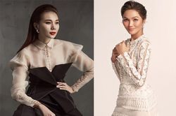 Thanh Hằng, H'Hen Niê trình diễn cho tuần lễ thời trang kép