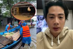 Huỳnh Phương FapTV lên tiếng khi bị chỉ trích ném đồ cứu trợ cho đồng bào miền Trung