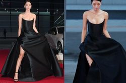 'Điên nữ' Seo Ye Ji o ép vòng 1 với chiếc váy hàng hiệu, chiếm trọn spotlight trên thảm đỏ