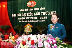 Đồng chí Nguyễn Thị Thu Hà tái đắc cử Bí thư Tỉnh ủy Ninh Bình