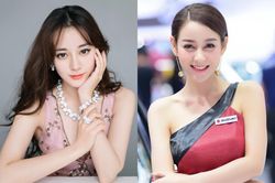 Người mẫu xe hơi giống Địch Lệ Nhiệt Ba