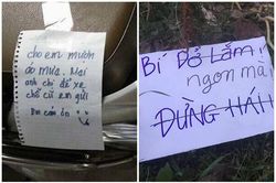 'Kẻ trộm' đáng yêu nhất MXH, mượn đồ không quên để lại lời nhắn