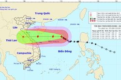 Dự báo thời tiết ngày 23/10: Bão số 8 mạnh lên, hướng vào các tỉnh miền Trung