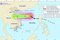 Vẫn còn 1 tàu cá và 4 lao động nằm trong vùng nguy hiểm của bão số 8