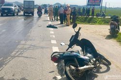 Xe chở thép va chạm xe máy, một người đàn ông tử vong