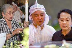 NSƯT Phi Điểu nén đau, NSND Kim Xuân, Thành Lộc nghẹn ngào tiễn biệt NSND Lý Huỳnh trong đêm cuối