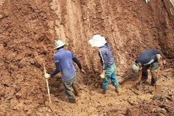 Gia Lai: Những bước chân không mỏi của các công nhân thi công suối Hội Phú